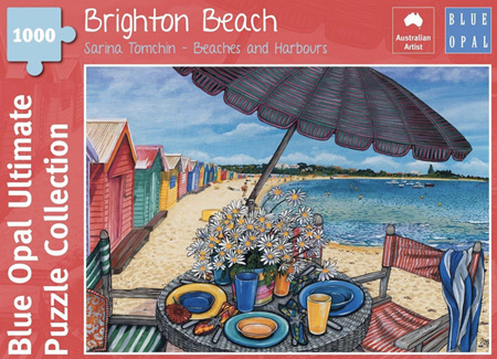 Blue Opal 1000 Piece Jgsaw Puzzle:  Sarina Tomchin - Brighton Beach