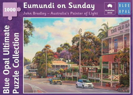 Blue Opal 1000 Piece Jigsaw Puzzle: Bradley - Eumundi On Sunday