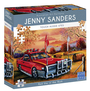 Blue Opal 1000 Piece Jigsaw Puzzle: Sanders - Red Ute In The Bush
