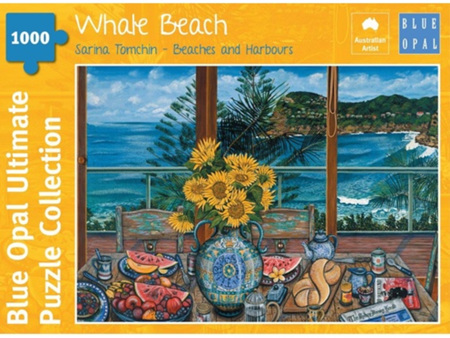 Blue Opal 1000 Piece Jigsaw Puzzle: Sarina Tomchin - Whale Beach