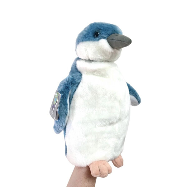 Blue Penguin Puppet with Sound 30cm