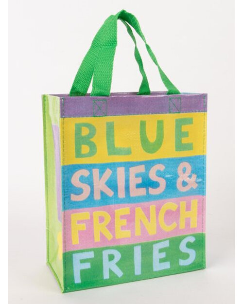 BLUE Q Handy Tote Blue Skies and french fries