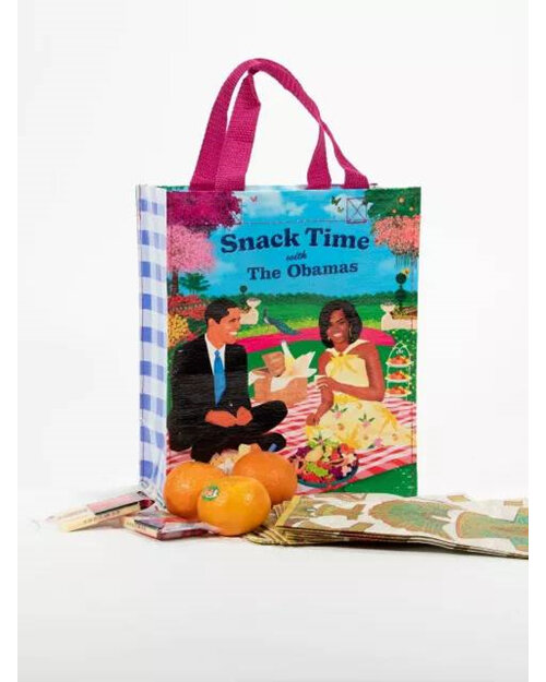Blue Q Handy Tote Snack Time with the Obamas picnic