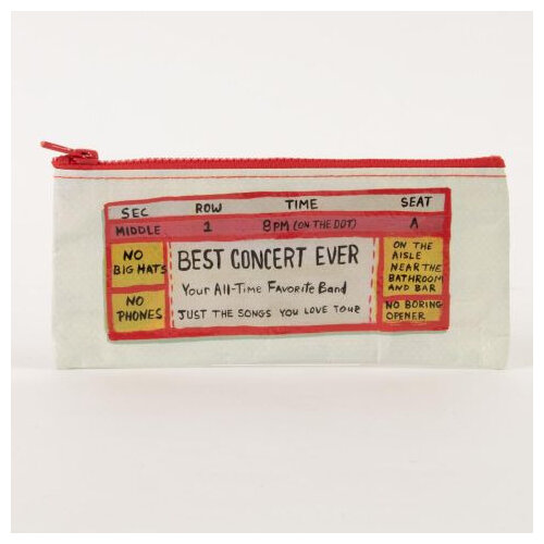 BLUE Q Pencil Case Best Concert Ever favourite band ticket