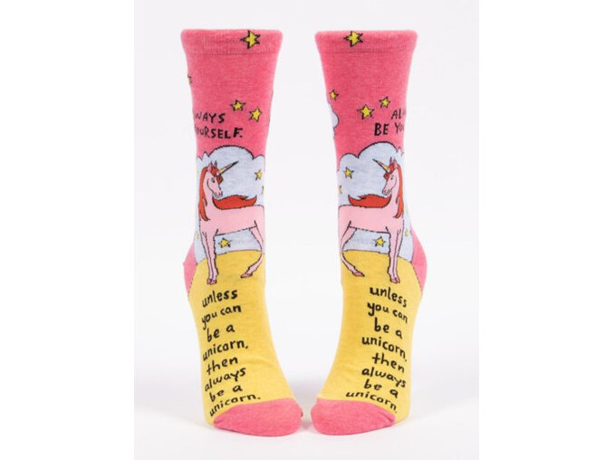 BLUE Q Socks Always Be A Unicorn be yourself empower ladies