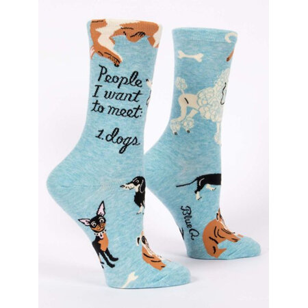 BLUE Q Socks People to Meet: Dogs