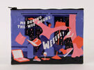 BLUE Q Zipper Pouch me during  The Wee Hours