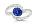 blue sapphire and diamond twist ring design