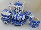 Blue Willow coffee set