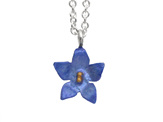 bluebell native blue flower nz sterling silver necklace nz lilygriffin jewellery