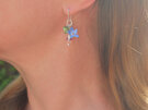 bluebell sterling silver kawakawa fuchsia flowers earrings lily griffin nz