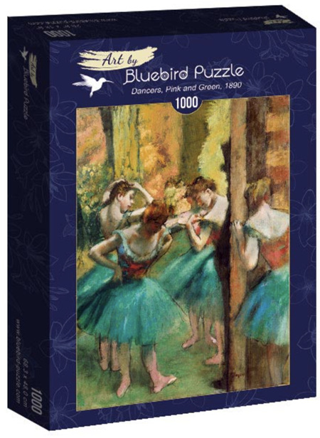 Bluebird 1000 Piece Jigsaw Puzzle:  Degas - Dancers, Pink and Green, 1890