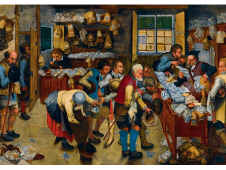 Bluebird 1000 Piece Jigsaw Puzzle Pieter Brueghel the Younger - The Tax-collector's Office, 1615