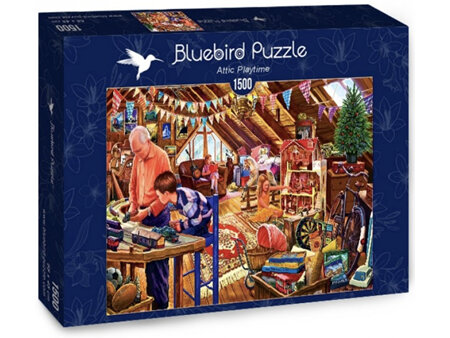 Bluebird 1500 Piece Jigsaw Puzzle: Attic Playtime