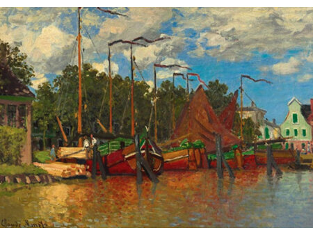 Bluebird Art 1000 Piece Jigsaw Puzzle Claude Monet - Boats at Zaandam, 1871