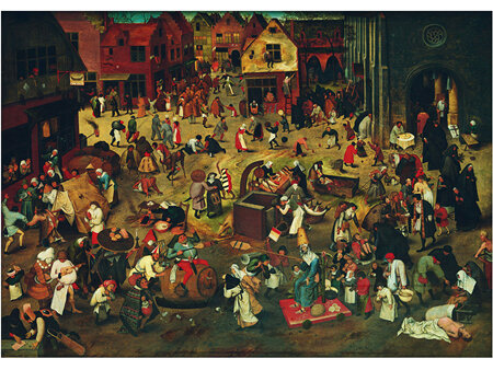 Bluebird Art 1000 Piece Jigsaw Puzzle Pieter Bruegel the Elder - The Fight Between Carnival and Lent