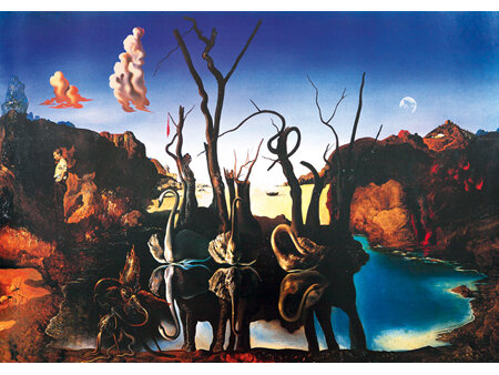 Bluebird Art 1000 Piece Jigsaw Puzzle Salvador Dalí - Swans Reflecting Elephants