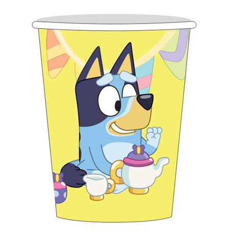 Bluey cups x 8