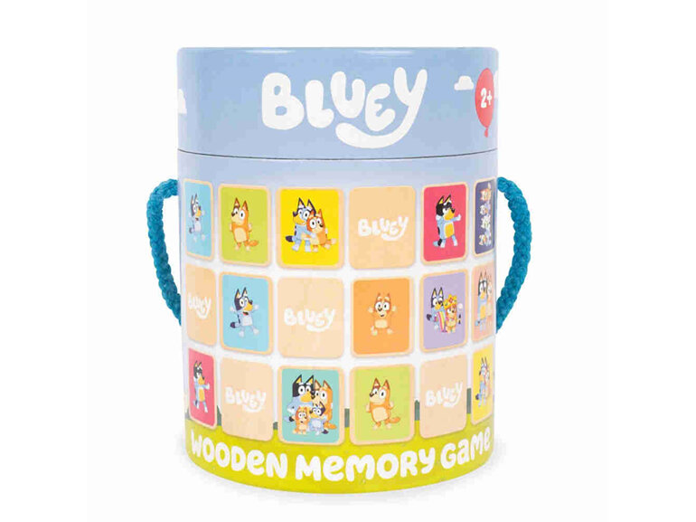Bluey Memory Game bingo dog heeler wooden kids preschool bucket