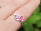 blush pink sapphire flower sterling silver organic ring nz jewellery lilygriffin