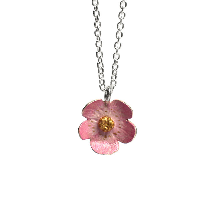 Blush Wild Rose Necklace