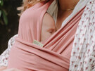 Boba Wrap Solid Dusty Pink baby mother child wearing carrier
