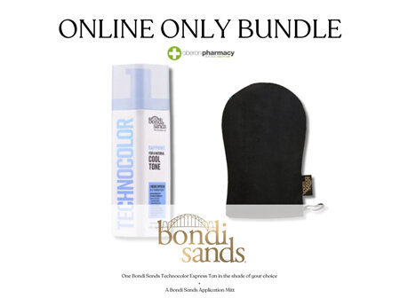 Bondi Sands Technocolor Express Tan - Sapphire Cool & Application Mitt Bundle