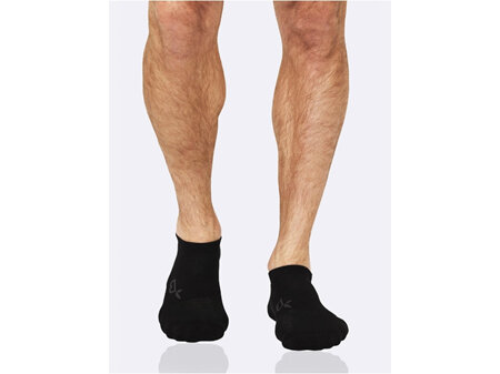 Boody Active Men's Rib/Mesh Sport Socks Black 11-14