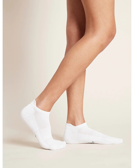 Boody Active Women's Rib/Mesh Socks White 3-9