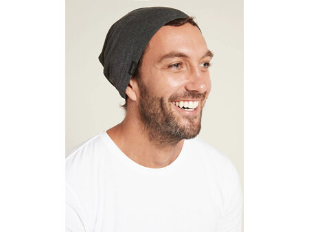 Boody Dark Grey Marl Unisex Soft Jersey Beanie