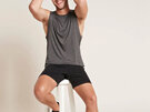 Boody Men's Active Muscle Tee - Dark Marl / XL