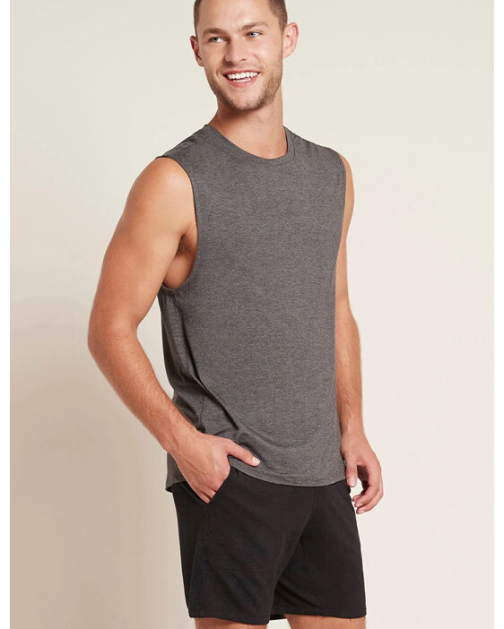 Boody Men's Active Muscle Tee - Dark Marl / XL