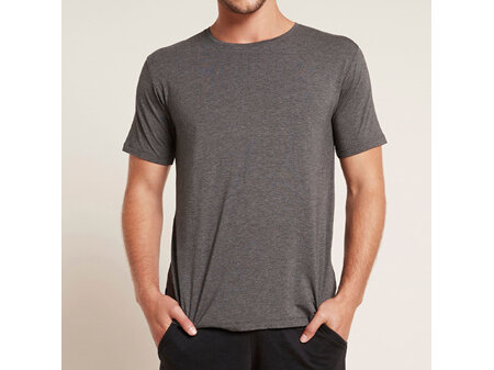 Boody Men's Crew Neck T-Shirt Dark Grey Marl Large