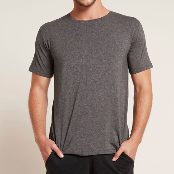 Boody Men's Crew Neck T-Shirt Dark Grey Marl Small