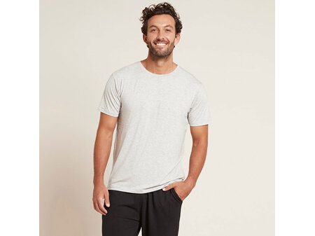 Boody Men's Crew Neck  T-Shirt Light Grey Marl Small