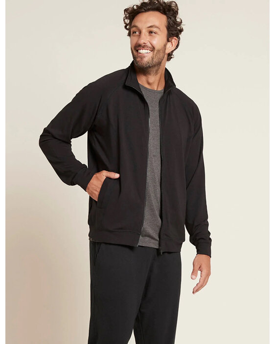 Boody Men's Essential Zip-Up Jacket - Black / M