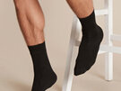Boody Men's Everyday Crew Socks - Black / 11-14