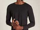 Boody Mens Long Sleeve Crew Neck T-shirt Black XL