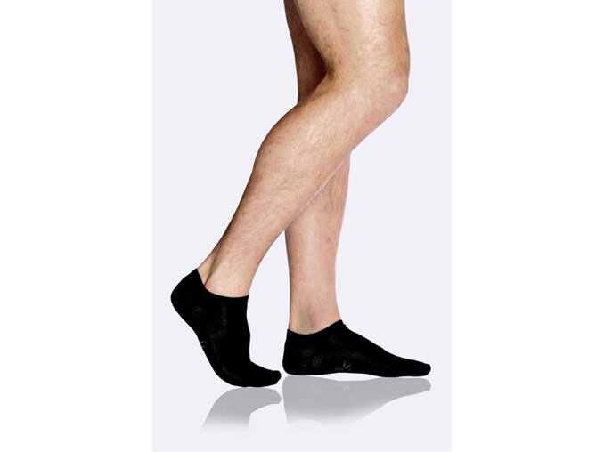 Boody Men's Low Cut Sneaker Socks Black  6-11