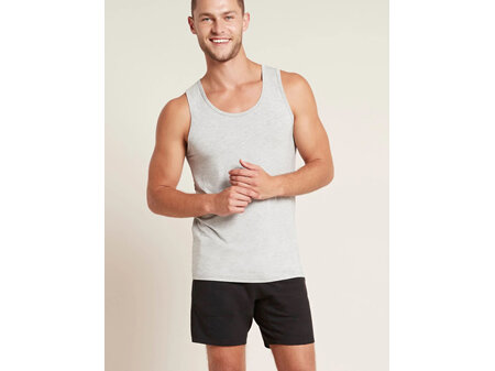 Boody Men's Singlet Light Grey Marl Large