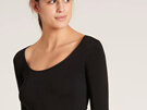 BOODY Wmns 3/4 Sleeve Top Blk S