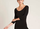 Boody Women's 3/4 Sleeve Top Black XL