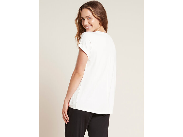 Boody Women's Downtime Lounge Top - Natural White / L