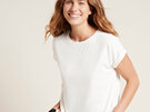Boody Women's Downtime Lounge Top - Natural White / S