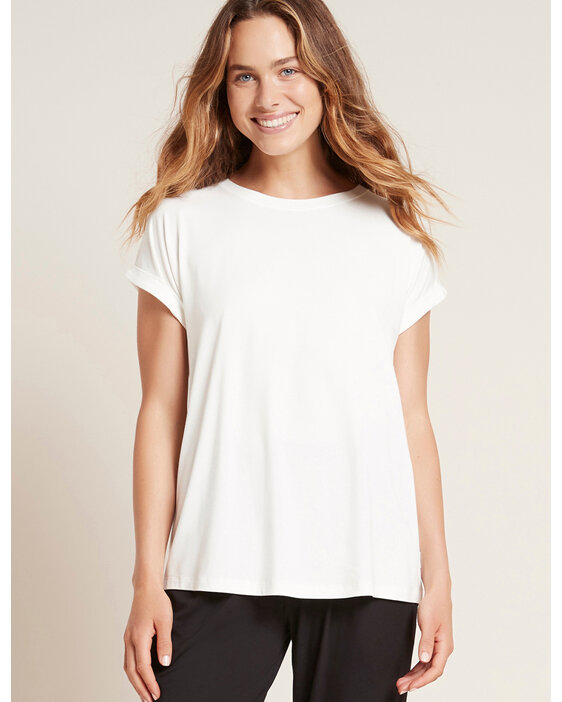 Boody Women's Downtime Lounge Top - Natural White / XL