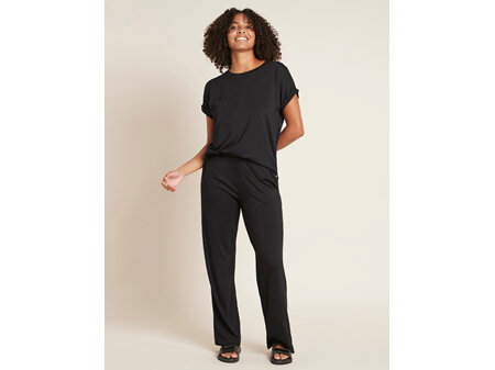 Boody Women's Downtime Wide Leg Lounge Pant - Black / L