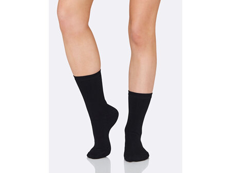 Boody Women's Everyday Sock Black 3-6