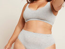 Boody Women's Full Brief Light Grey Marl XL