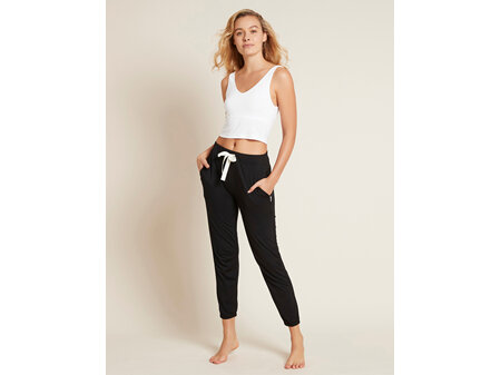 Boody Women's Goodnight Ankle Sleep Pant - Black / L