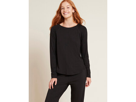 Boody Women's Goodnight Raglan Sleep Top - Black / M